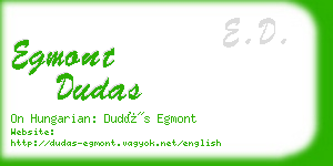 egmont dudas business card